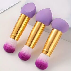 Purple and Gold Makeup Brush Set NWT